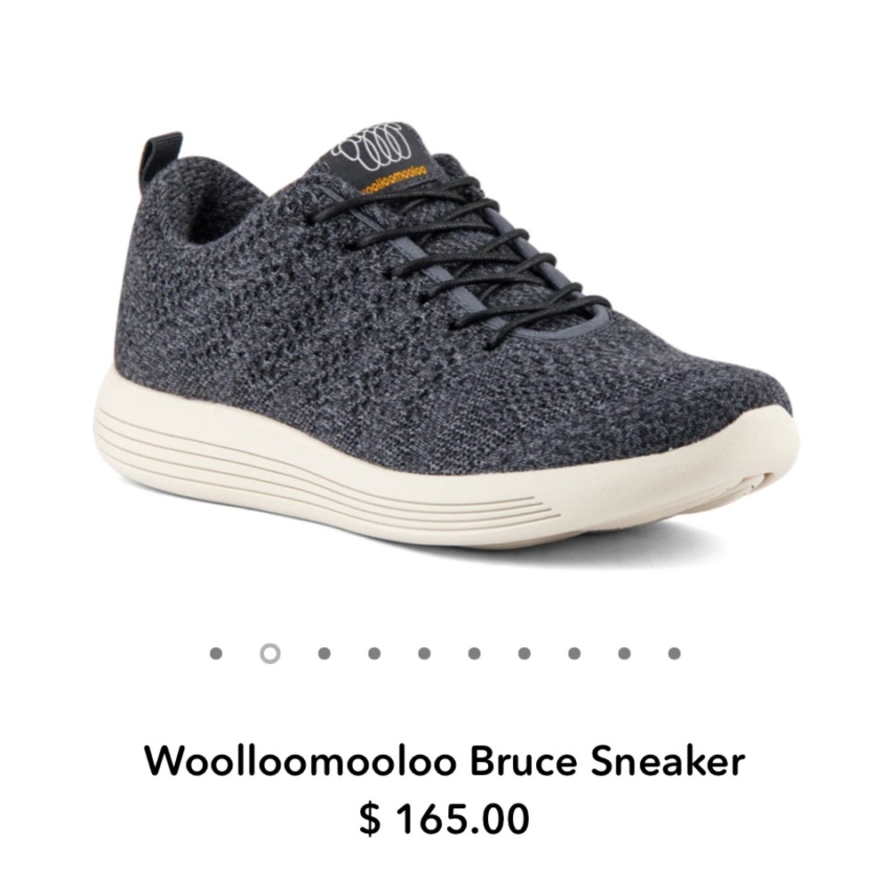 Men’s Wooloomooloo black Bruce sneakers. New. Size 44.